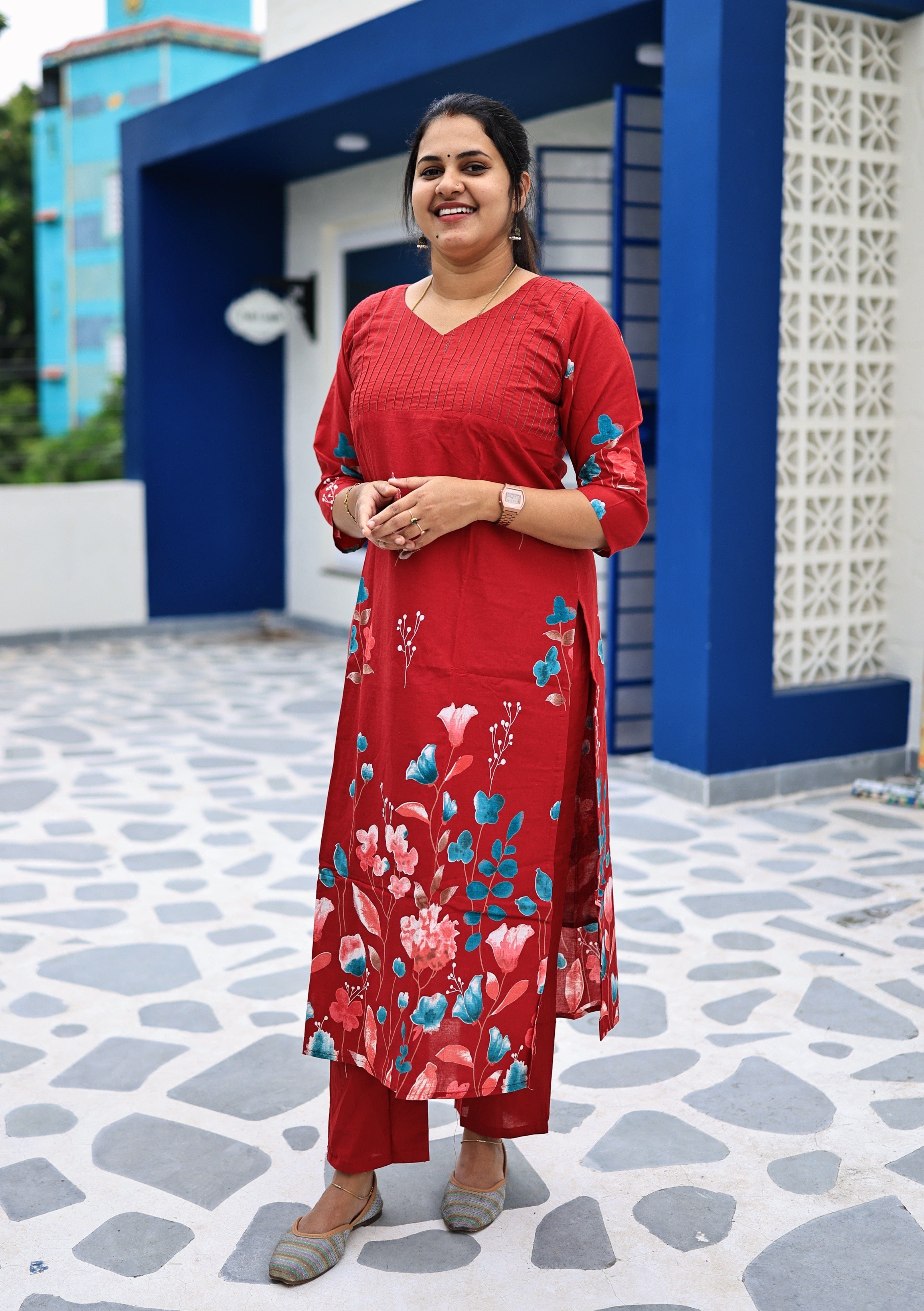Shilpa - Cotton co-ord set with lining
